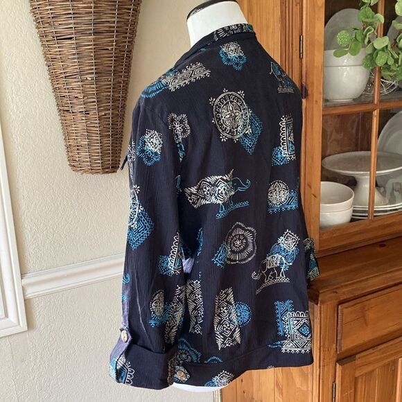 Draper’s & Damon’s Button Up Elephant Jacket Women’s L - Picture 5 of 11